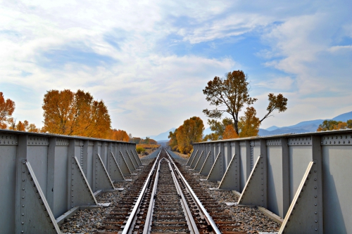 Railroad tracks